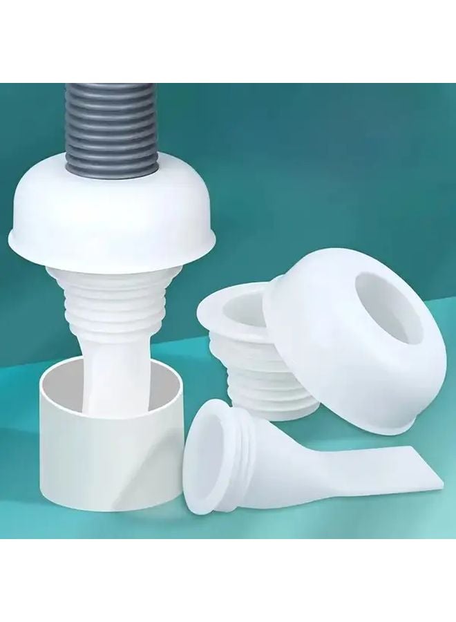 Washing Machine Drain Plug Seal Cover For 40 50mm PVC Pipes Anti Clog Odor Control 1SET - Image 2
