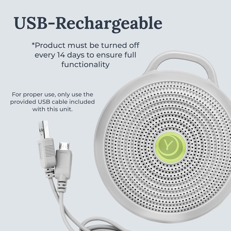 Yogasleep Hushh & Crush Resistant Travel Case, (2 Piece Set) Portable White Noise Sound Machine for Baby, 3 Soothing Natural Sounds, Noise Canceling for Sleep Aid, Office Privacy, & Meditation - Image 5