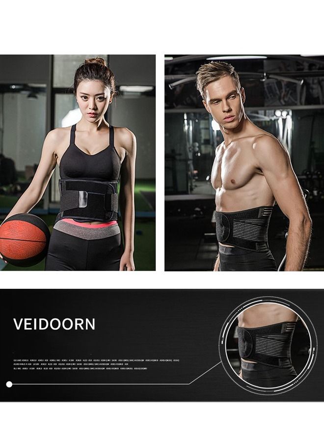 DUNISO Sports Back Brace for Men and Women - Breathable Waist Lumbar Lower Back Support Belt for Sciatica, Herniated Disc, Scoliosis Back Pain Relief, Heavy lifting, with Dual Adjustable Straps - Image 4