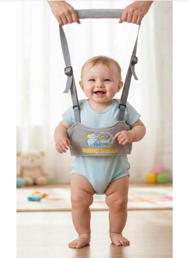 Snugnibble Baby Walking Support Belt - Infant & Toddler Walking Helper with Handle (Grey) - Image 2