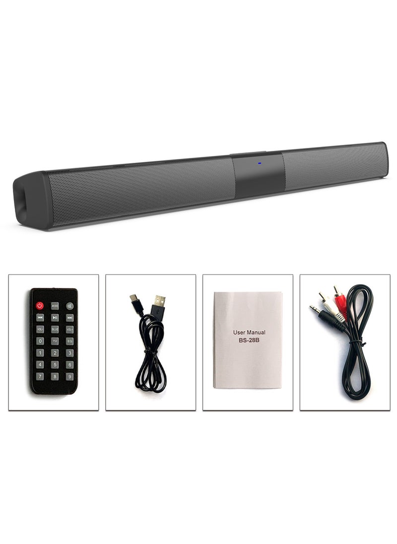 Generic Luxury Wireless BT 4.2 Soundbar Speaker TV Home Theater 3D Soundbars Bass Television Subwoofer with RCA Line Remote Control  - Image 2