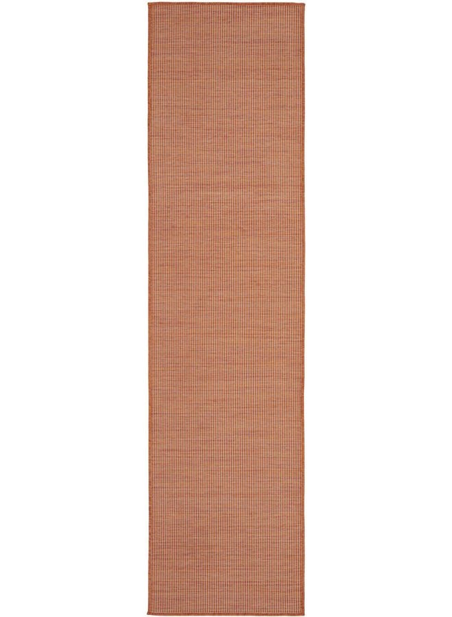 Nourison Positano Indoor/Outdoor Terracotta 2'2" x 8' Area Rug, Easy Cleaning, Non Shedding, Bed Room, Living Room, Dining Room, Backyard, Deck, Patio (2x8) - Image 2