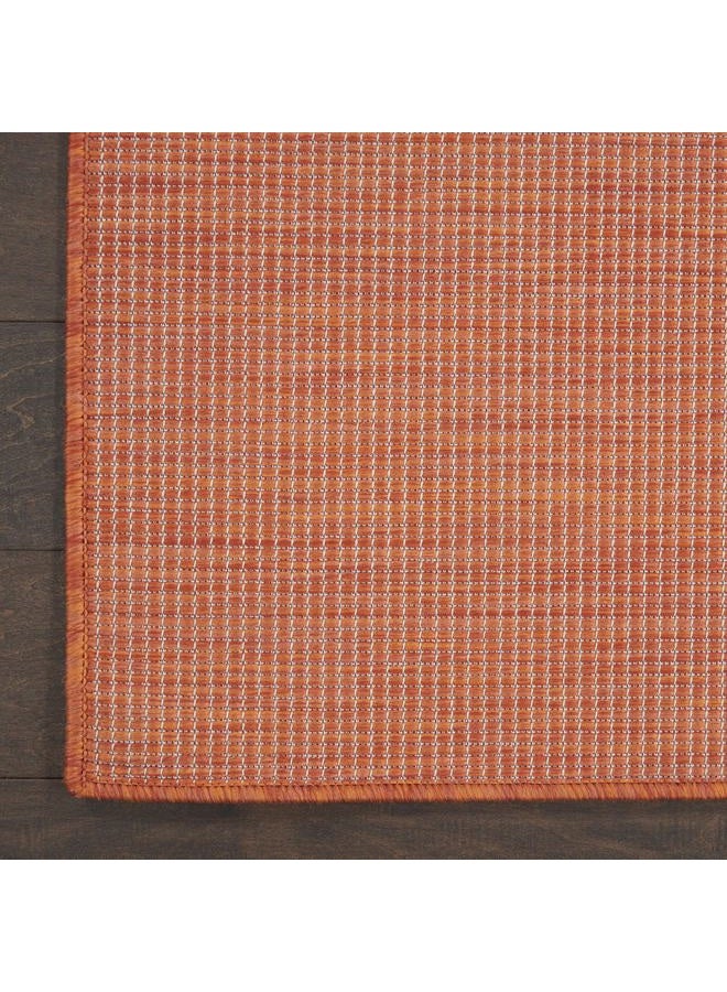 Nourison Positano Indoor/Outdoor Terracotta 2'2" x 8' Area Rug, Easy Cleaning, Non Shedding, Bed Room, Living Room, Dining Room, Backyard, Deck, Patio (2x8) - Image 3