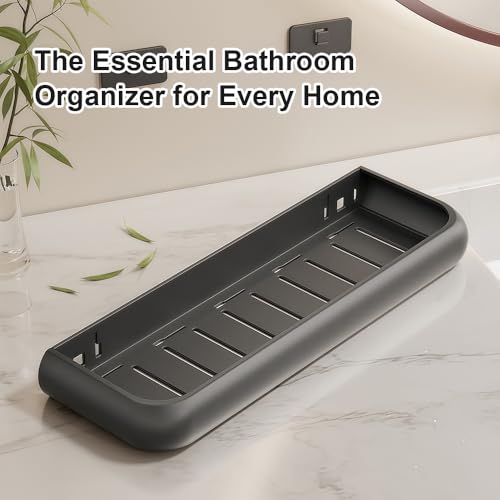Lumclaw Bathroom Kitchen Rack Shelf Makeup Storage Organizer Shower Shelf Cosmetics Shampoo Rack Wall Spice 2 Pieces - Image 5