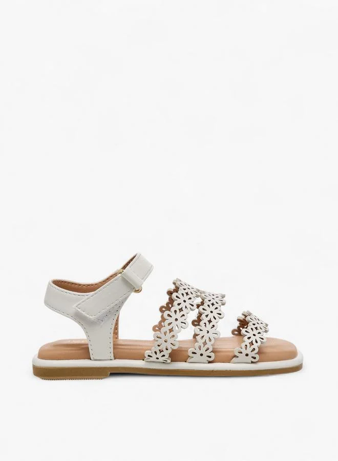 Juniors Girls Hook and Loop Sandals