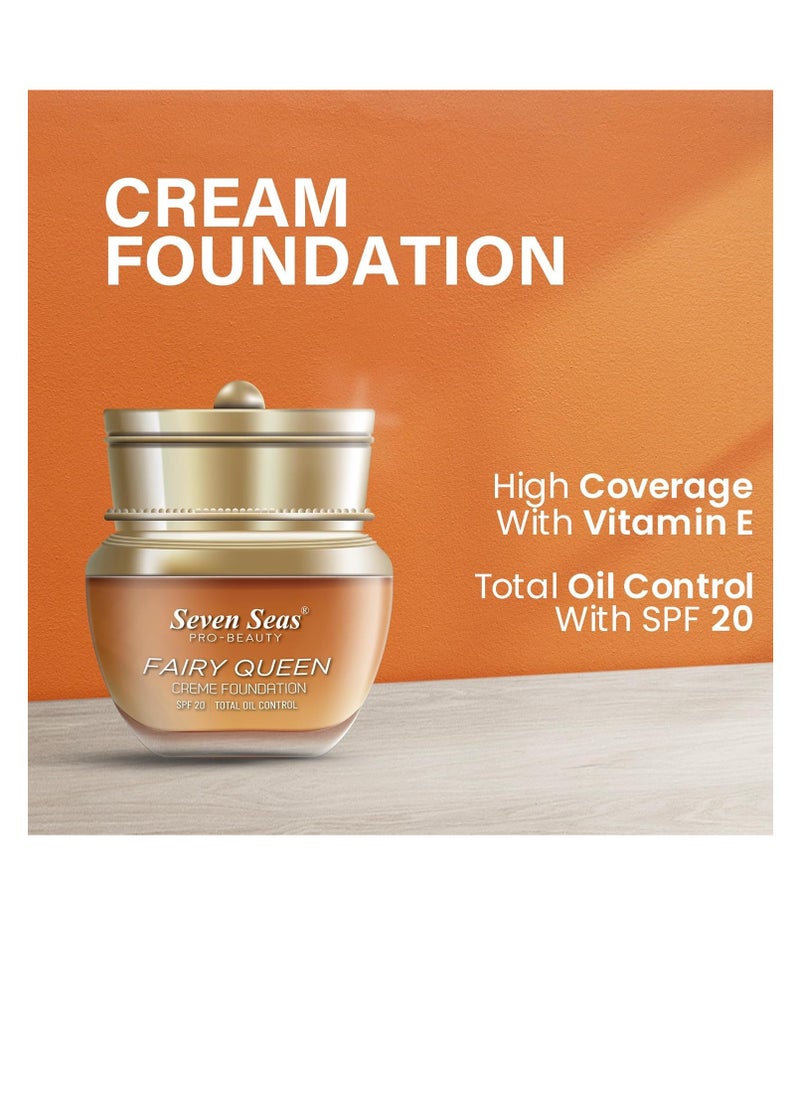 Seven Seas Seven Seas Natural Matte Cream Foundation Long Lasting Weightless Full Coverage Face Makeup Oil Free  Waterproof Foundation 40g NATURAL BEIGE  - Image 3