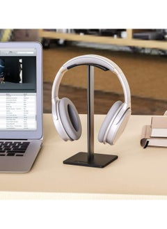 VIUAUAX Desk Headphone Stand Hanger with Cable Holder,Headset Stand, Gaming Headset Bracket, Desktop Headphone Holder Portable ffor All Headphones Size,Gaming Headset Display Table Display Rack Hanger Support Black  - Image 3