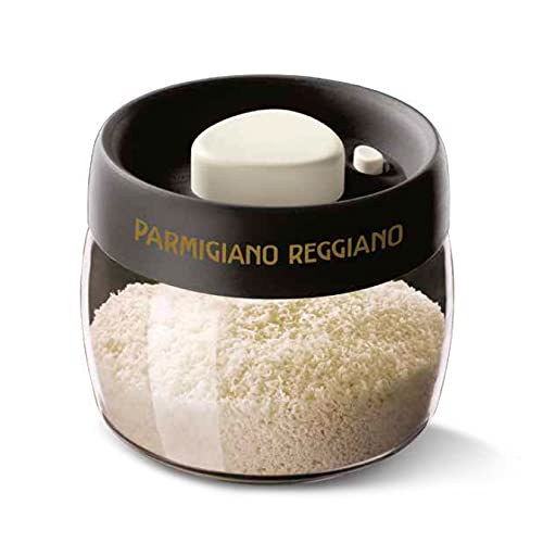 Parmigiano Parmigiano Italian Pottery Cheese Container  Glass Cheese Holder with Vacuum System 