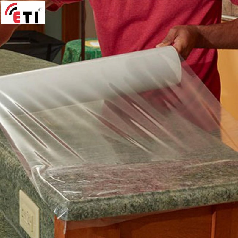 ETI شريط فيلم حماية السطح - شفاف، قابل للإزالة، مقاوم للخدوش للمعادن والزجاج والبلاستيك - الطول 100 متر، العرض - 300 مم - Image 4