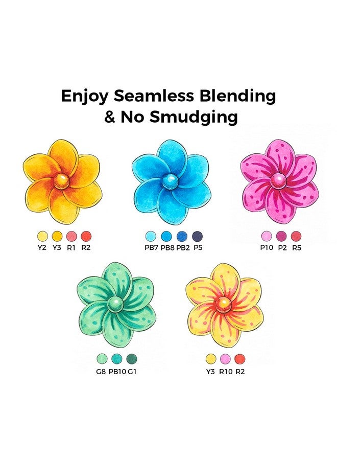 Ohuhu Alcohol Markers Brush Tip - Double Tipped Alcohol Based for Beginners Artist Sketching Adult Coloring Illustration - Brush Chisel Dual Tips - 24 Basic Colors of Ohuhu Markers Honolulu - Image 3