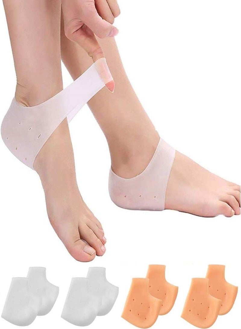 AGD 4-Pair Of Breathable Anti-Drying Gel Heel Protectors - Image 1