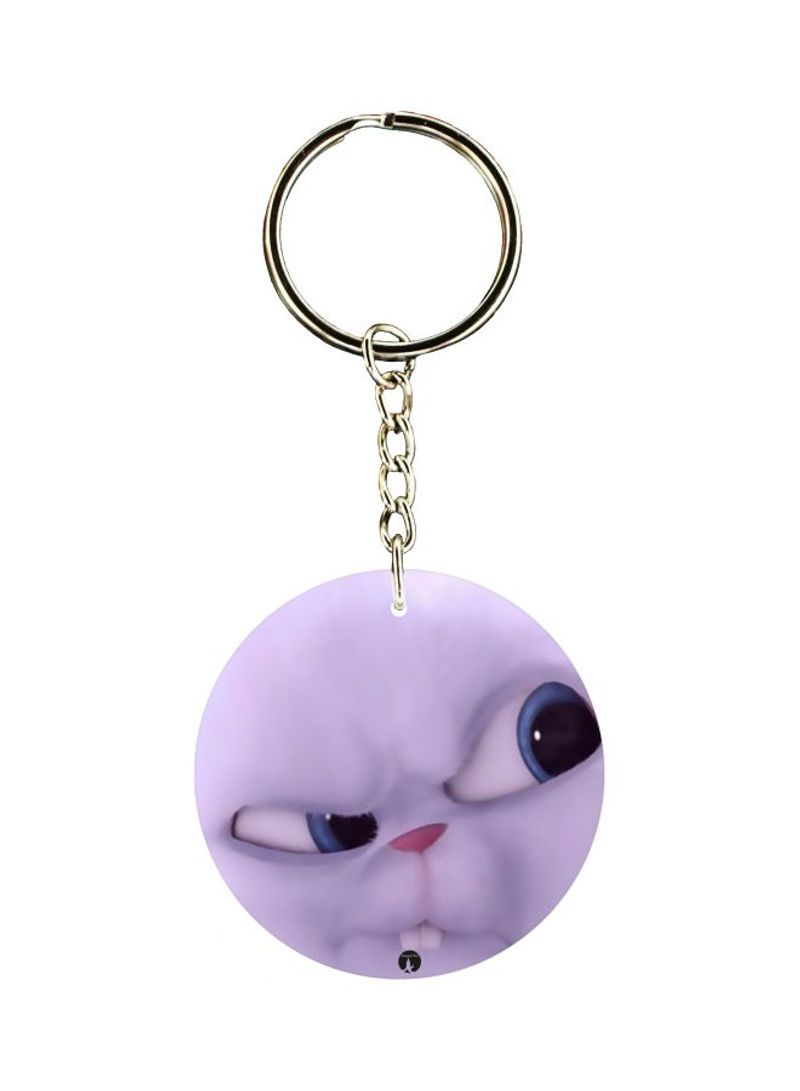 Snowball Themed Keychain