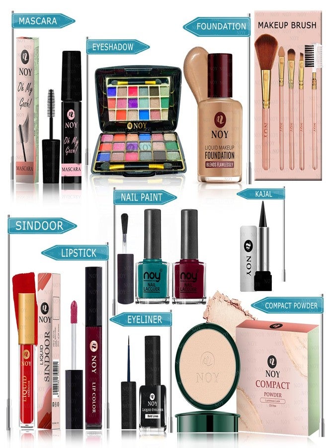 NOY Makeup Kit Combo 15 Pcs For Women Girls Natural Glow (Pack Of-15) #YN283 - Image 1
