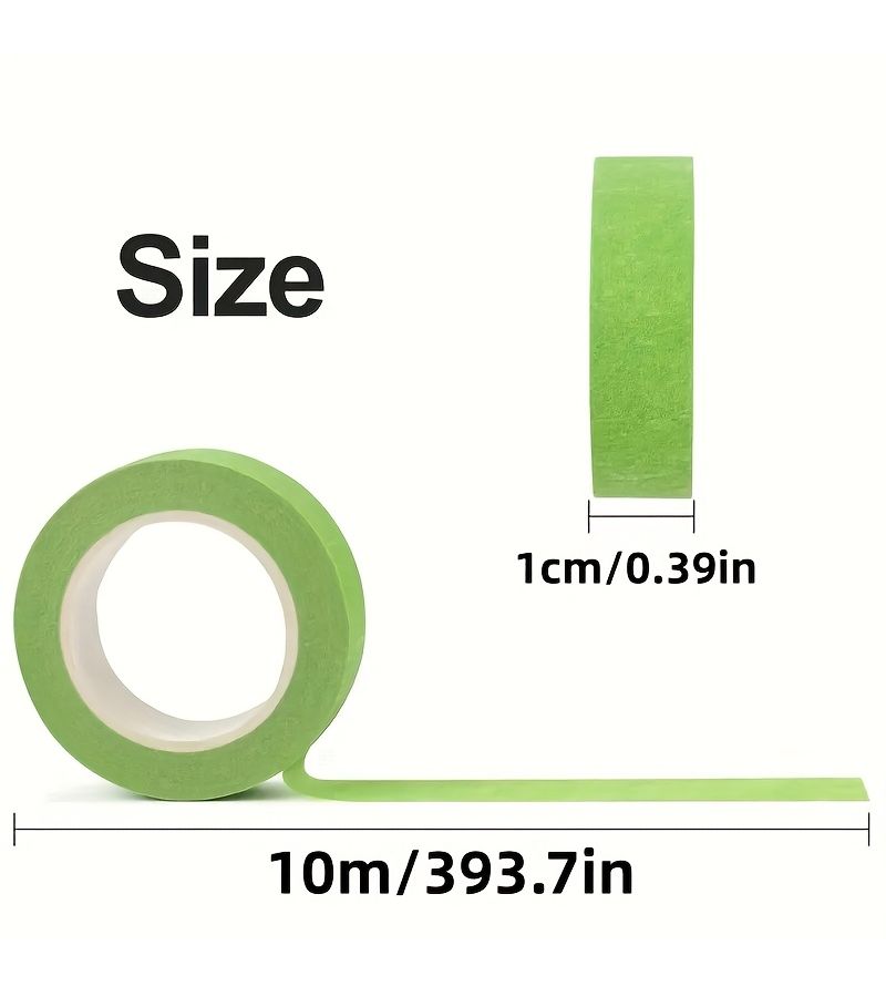 Multicolor Masking Tape 7 Rolls 3937 Inches for Arts Crafts - Image 2