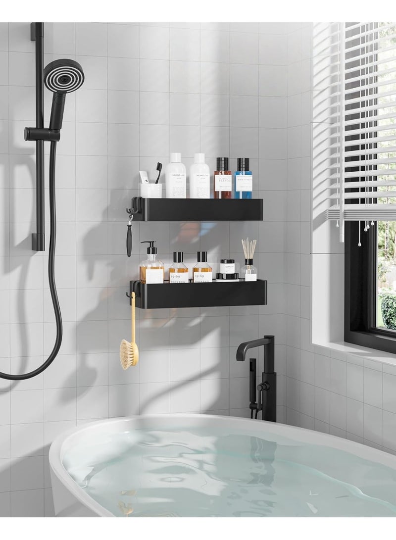 Shower Caddy - 2 Pack Adhesive Shower Organizer, Drill-Free Shower Shelves for Inside Shower, Rustproof Stainless Steel Shower Rack for Bathroom - Image 3