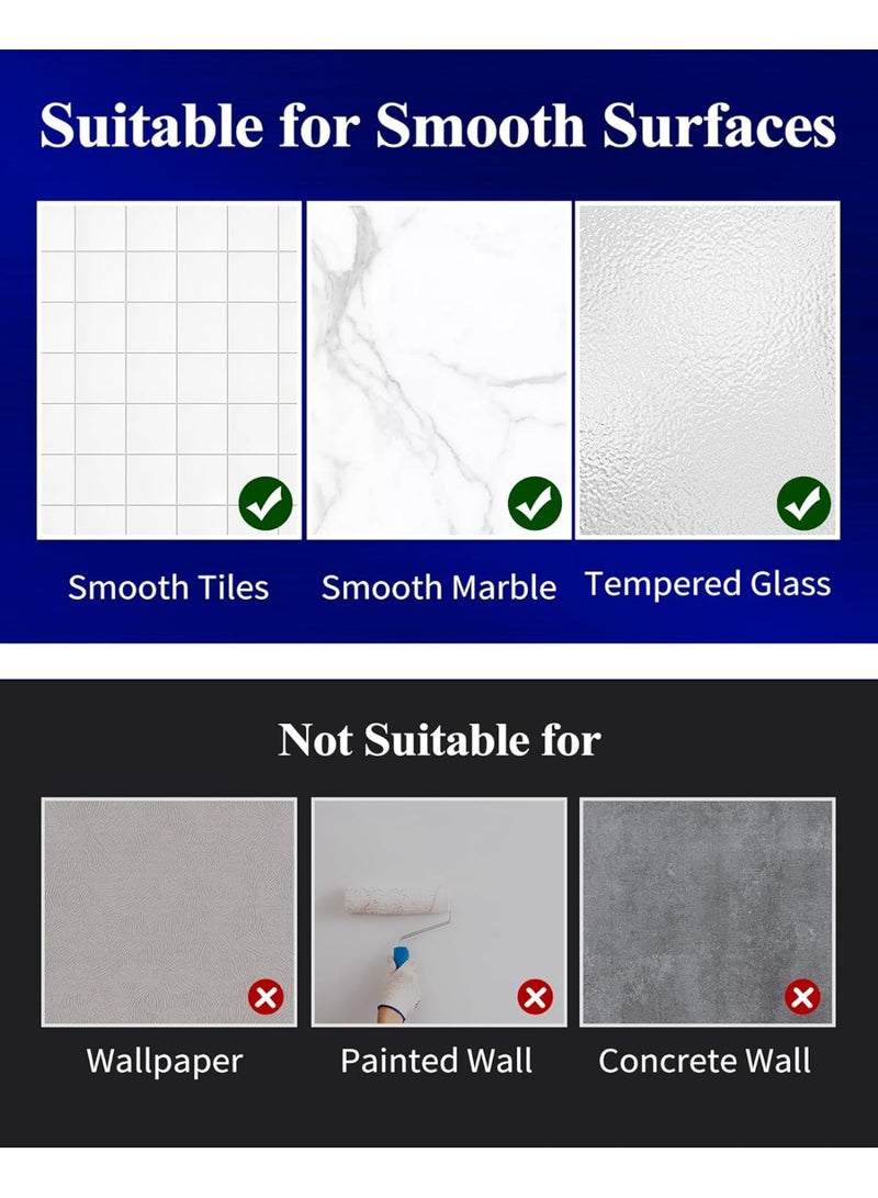 Shower Caddy - 2 Pack Adhesive Shower Organizer, Drill-Free Shower Shelves for Inside Shower, Rustproof Stainless Steel Shower Rack for Bathroom - Image 5