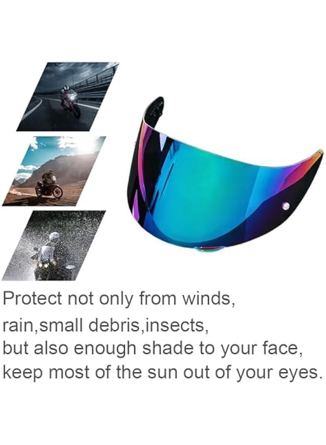 Arabest UV-Protected Face Shield for AGV K1, K1S, K3SV, K5, K5S Helmet Visor - Rainbow-Day Use - Image 5