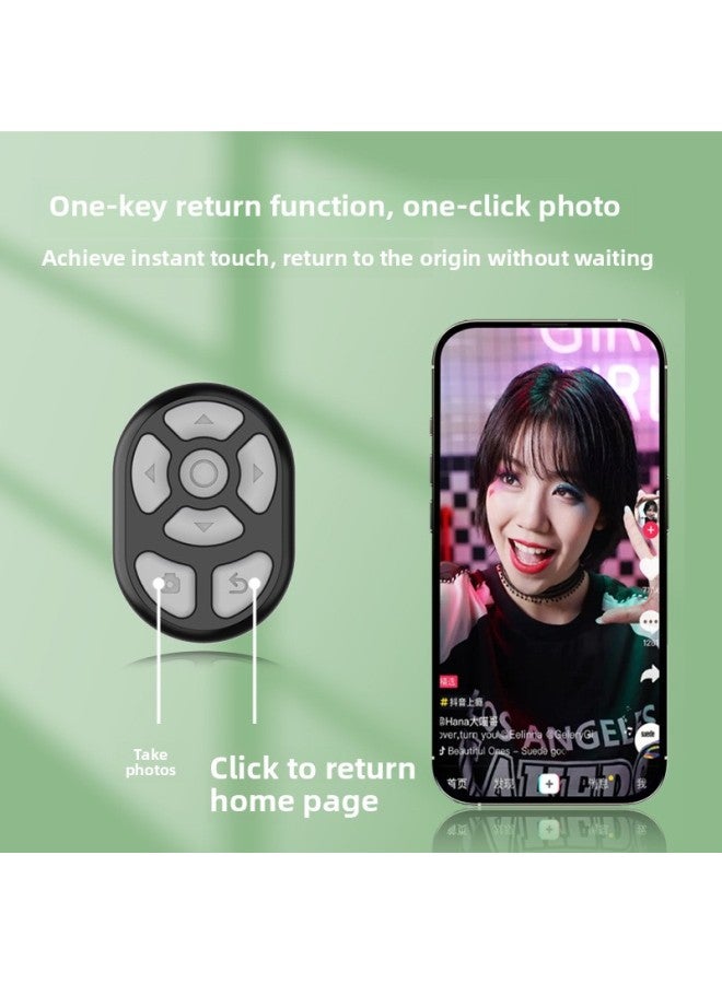 TikTok Tremolo Bluetooth للتحكم عن بعد بالشفط المغناطيسي ومستودع الشحن وصفحة رواية فيديو قصيرة لتشغيل جهاز التحكم عن بعد للهاتف المحمول - اللون: S20 أبيض (مع حجرة الشحن/شاشة الطاقة)