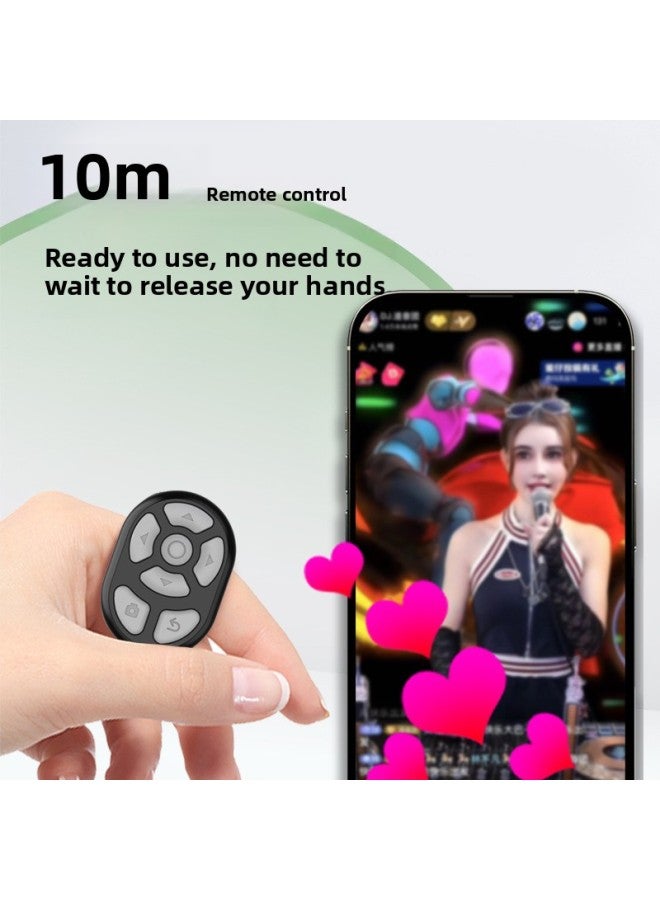TikTok Tremolo Bluetooth للتحكم عن بعد بالشفط المغناطيسي ومستودع الشحن وصفحة رواية فيديو قصيرة لتشغيل جهاز التحكم عن بعد للهاتف المحمول - اللون: S20 أبيض (مع حجرة الشحن/شاشة الطاقة)