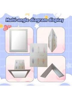 Generic Fashion Gifts Colorful Paper Cover Table Mirror High Grade Makeup Folding Mirrors  - Image 3