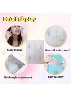 Generic Fashion Gifts Colorful Paper Cover Table Mirror High Grade Makeup Folding Mirrors  - Image 4