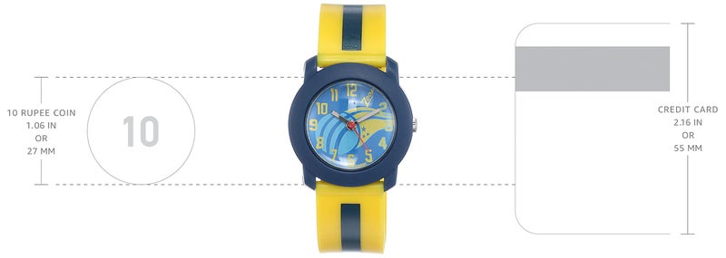 Zoop Analog Watch with Blue Dial & Yellow Strap for Boys Girls Kids, from House of Titan - NUC3025PP13 - Image 3