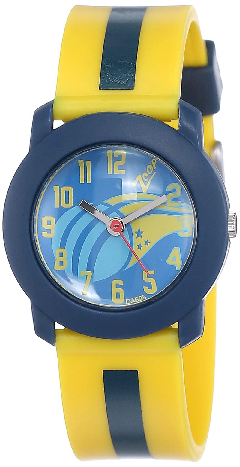 Zoop Analog Watch with Blue Dial & Yellow Strap for Boys Girls Kids, from House of Titan - NUC3025PP13 - Image 1