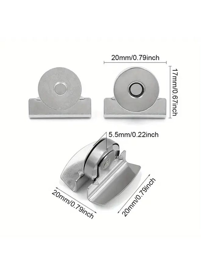 5 Pairs Thick Magnetic Snap Buttons Gun Black Seamless Closure for DIY Handbags Clothing Wallets Crafts Accessories - Image 2