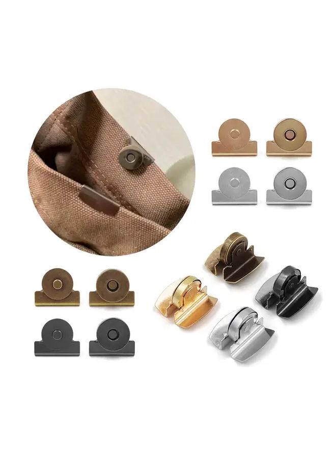 5 Pairs Thick Magnetic Snap Buttons Gun Black Seamless Closure for DIY Handbags Clothing Wallets Crafts Accessories - Image 1