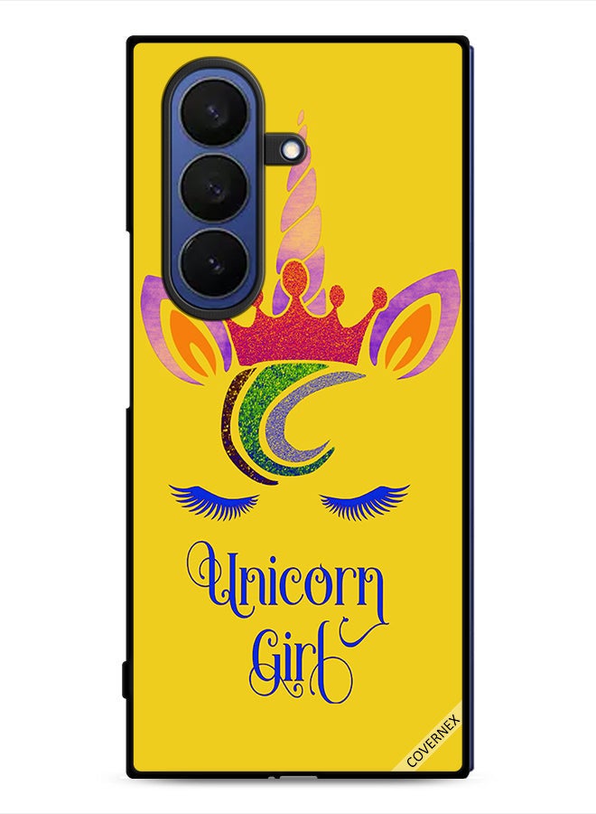Covernex Samsung Galaxy Z Fold7 Protective Case Cover Unicorn Girl Art - Image 1