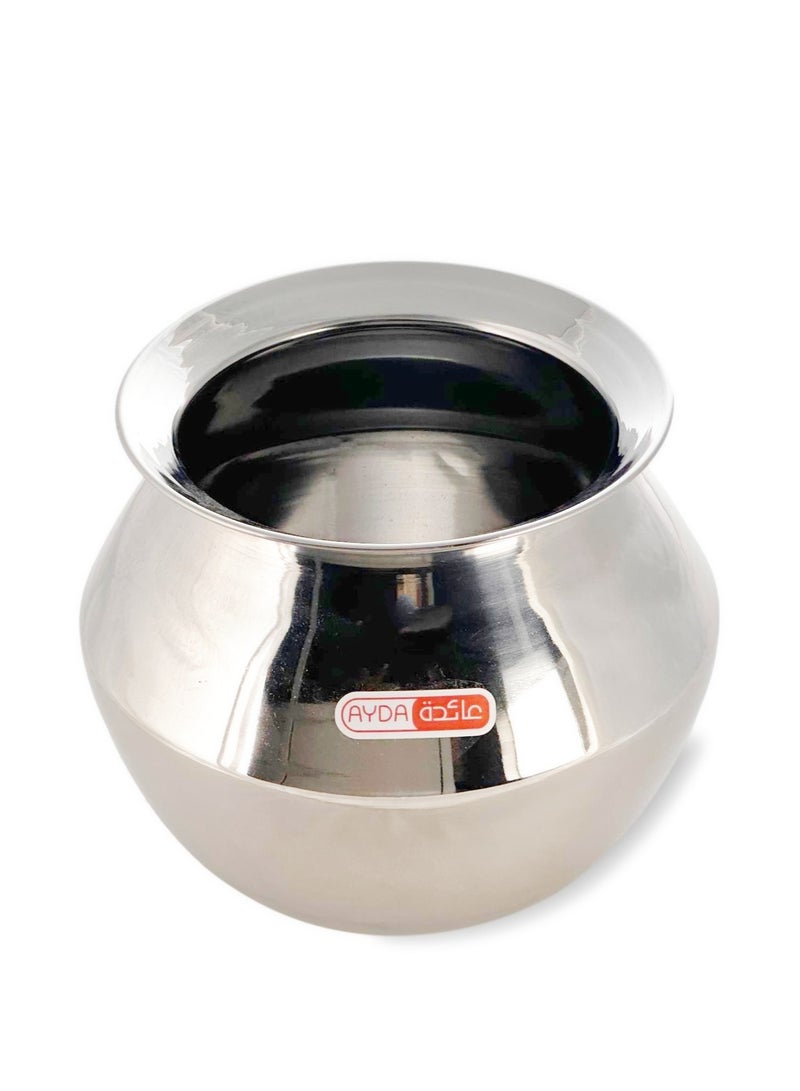 Ayda Stainless Steel Pongal Handi Milk Pot Rice Pot Kalam 5.5Liter  - Image 2