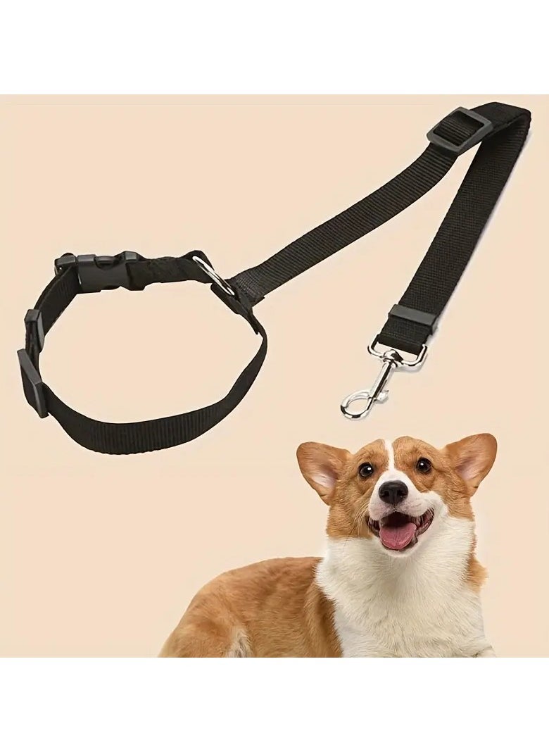 Goolsky Pet Car Safety Rope, Adjustable Dog Harness, Pet Car Seat Belt Adjustable Dog Traction Rope  - Image 2