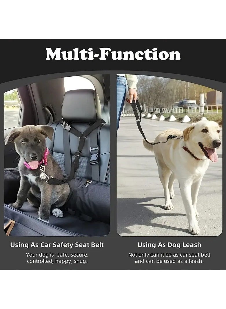 Goolsky Pet Car Safety Rope, Adjustable Dog Harness, Pet Car Seat Belt Adjustable Dog Traction Rope  - Image 5