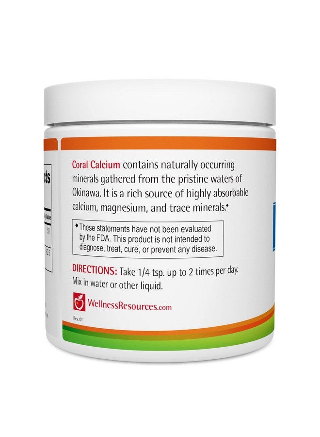 ويلنيس ريسورسز مسحوق الكالسيوم المرجاني، درجة بحرية، طبيعي بنسبة 2:1 من الكالسيوم إلى المغنيسيوم (500 ملجم، 60 وجبة) - Image 3