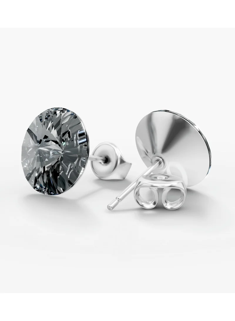 سيونا أقراط  الفضية الكريستالية ليلية - أناقة جريئة