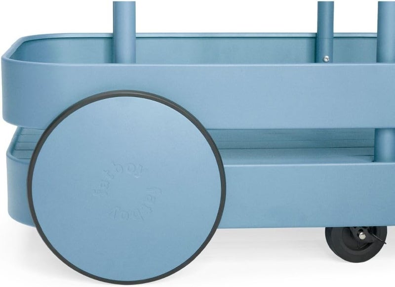 Fatboy عربة بار فات بوي جولي ترولي مع مصباح LED، مصباح لاسلكي وقابل لإعادة الشحن مناسب للاستخدام الداخلي/الخارجي (أزرق متموج) - Image 4