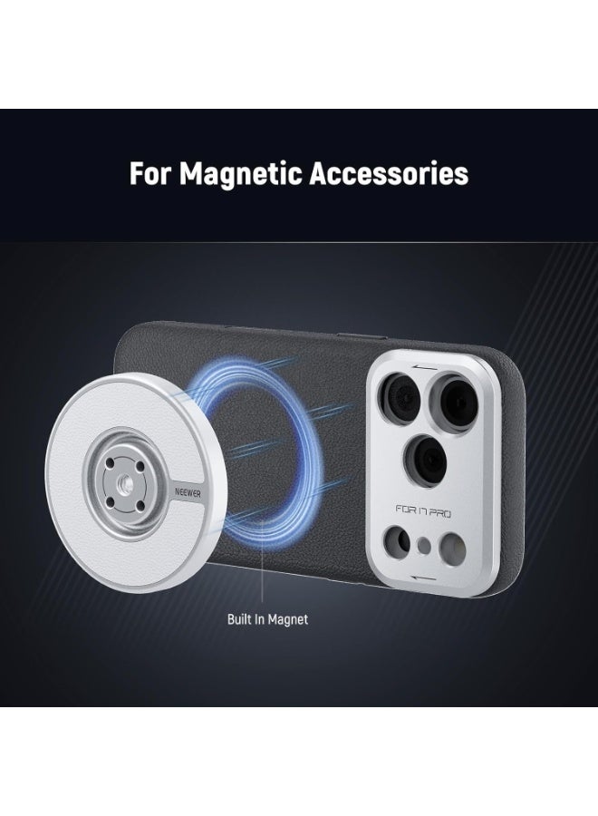 NEEWER Phone Case for 17 Pro, Modular Protective TPU/PC Phone Cover with 67mm Thread Filter Ring, 17mm Lens Backplate, T Mount Lens Adapter Compatible with Moment MagSafe iPhone 17 Pro - Image 5