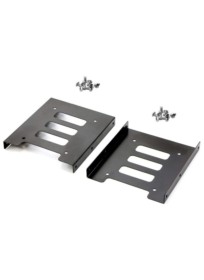 2-Piece HDD Holder 2.5 to 3.5 Mounting Bracket Hard Drive Adapter  - Image 1