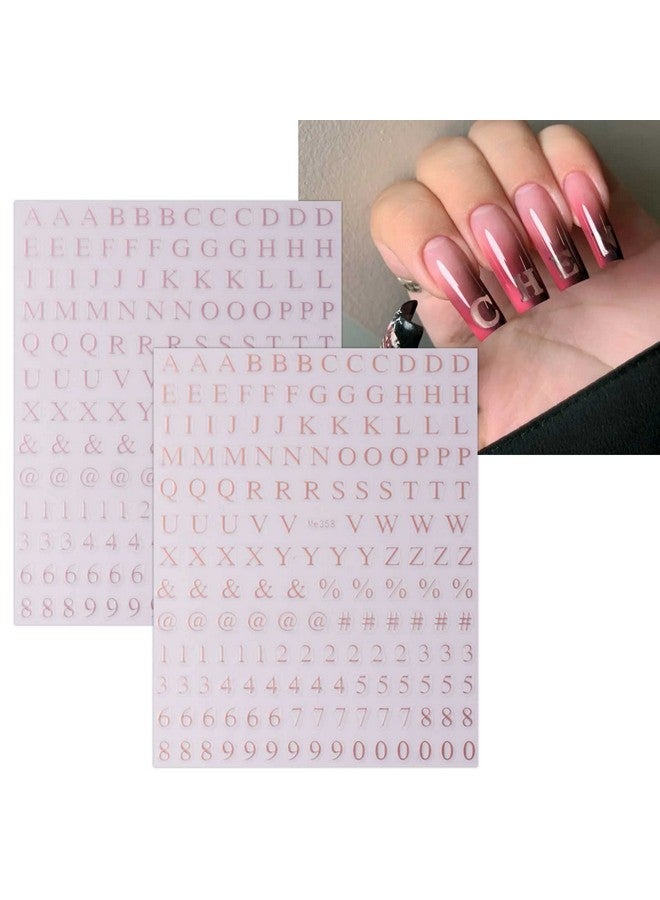 jmeowio 9 Sheets Number Letter Nail Art Stickers Decals Selfadhesive Pegatinas Uñas Colorful Nail Supplies Nail Art Design Decoration Accessories - Image 5