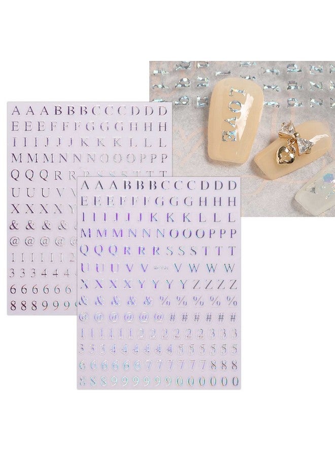 jmeowio 9 Sheets Number Letter Nail Art Stickers Decals Selfadhesive Pegatinas Uñas Colorful Nail Supplies Nail Art Design Decoration Accessories - Image 4