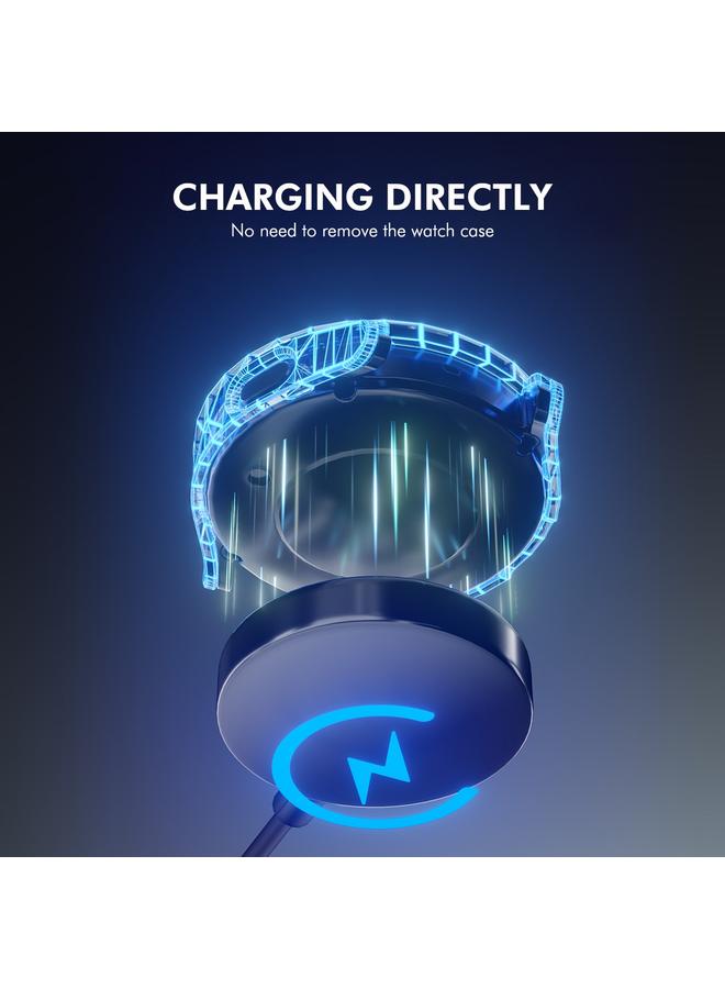 إيروريكس حافظة صلبة مطلية بالكهرباء لساعة سامسونج جالاكسي واتش 7 مقاس 44 مم + واقي شاشة زجاجي 9H بسمك 0.2 مم (لون معدني) - Image 2