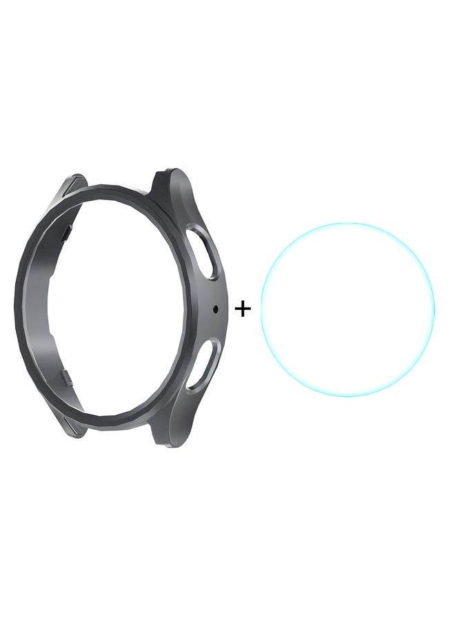 إيروريكس حافظة صلبة مطلية بالكهرباء لساعة سامسونج جالاكسي واتش 7 مقاس 44 مم + واقي شاشة زجاجي 9H بسمك 0.2 مم (لون معدني) - Image 1