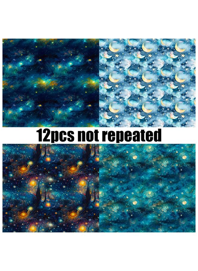 الأزرق جي دبليو بيع 24 ورقة كبيرة الحجم من المواد المرصعة بالنجوم - Image 3