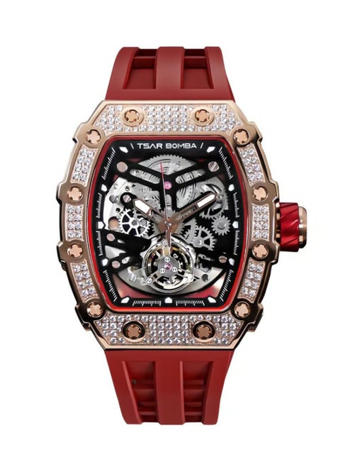 Men's Elemental Series-Cubic Zirconia Automatic Watch TB8208D-07 - 43mm