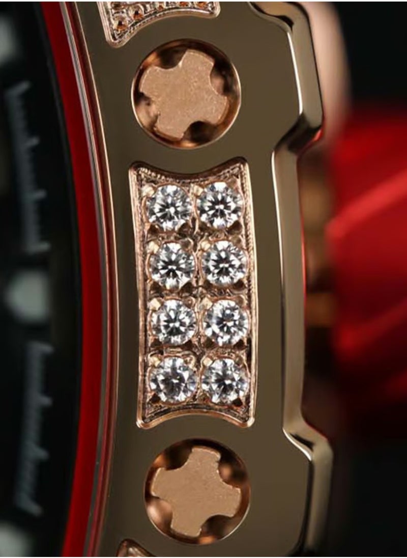 Men's Elemental Series-Cubic Zirconia Automatic Watch TB8208D-07 - 43mm