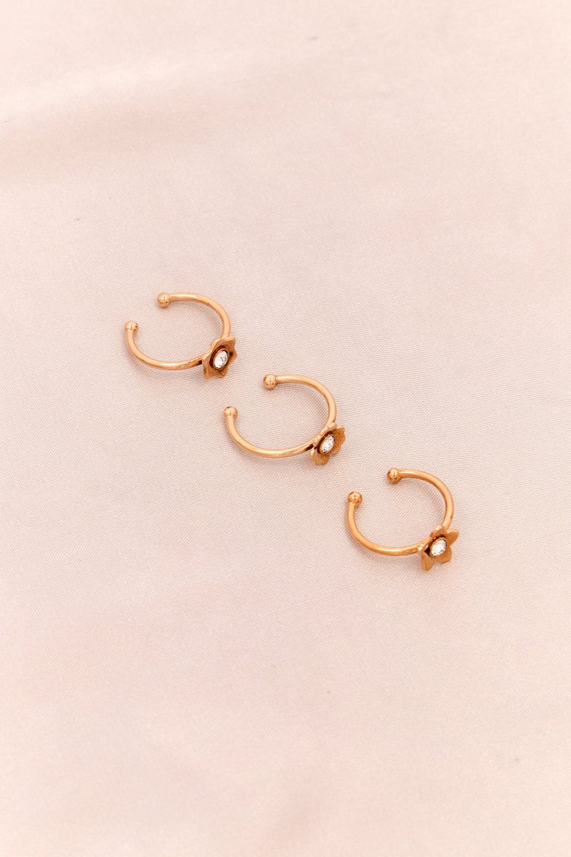 Brosway Women Flower Shaped Steel Rings, Rose Gold - Image 3
