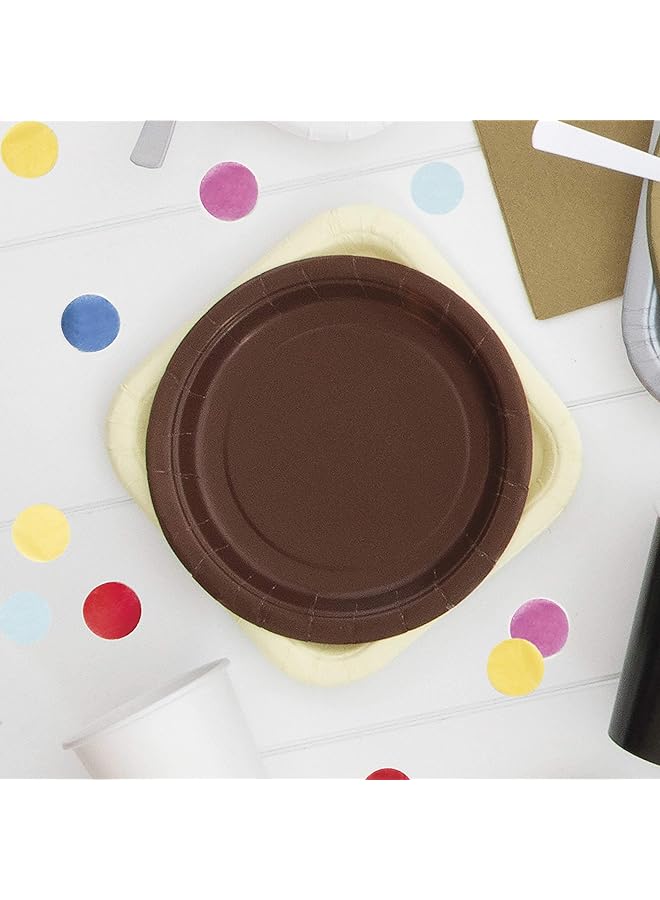 Unique Industries, Cake Paper Plates, 16 Pieces   Ivory - Image 2