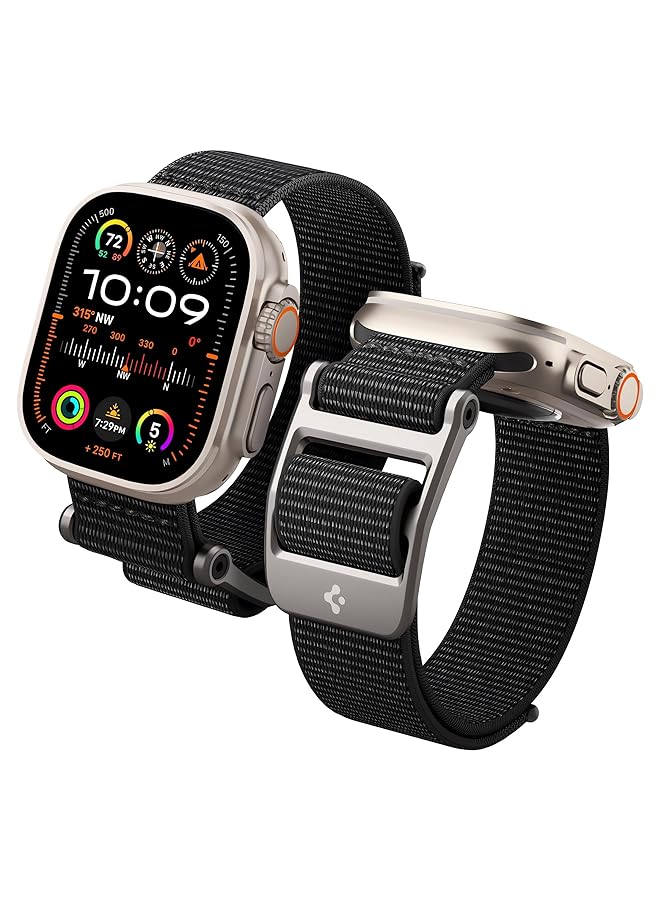 Excefore Designed For Watch Band Adjustable Velcro Sport Solo Loop Band Strap For Watch Ultra2 Watch Ultra 49Mm Series 9 8 Se2 7 6 Se 5 4 3 2 1 45Mm 44Mm 42Mm Black - Image 1