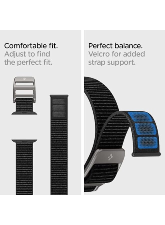 Excefore Designed For Watch Band Adjustable Velcro Sport Solo Loop Band Strap For Watch Ultra2 Watch Ultra 49Mm Series 9 8 Se2 7 6 Se 5 4 3 2 1 45Mm 44Mm 42Mm Black - Image 2