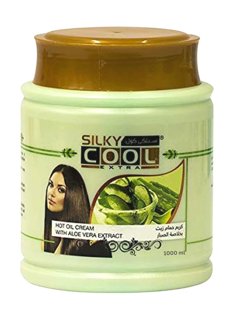 Silky Cool Extra Silky Cool Extra Hot Oil Cream with Aloe Vera 1000 ml